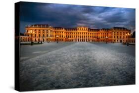 Schonbrunn Palace At Night, Vienna, Austria-George Oze-Stretched Canvas