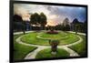 Schonbrunn Palace Garden at Sunset-George Oze-Framed Photographic Print