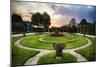 Schonbrunn Palace Garden at Sunset-George Oze-Mounted Photographic Print