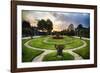 Schonbrunn Palace Garden at Sunset-George Oze-Framed Photographic Print