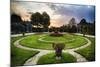 Schonbrunn Palace Garden at Sunset-George Oze-Mounted Photographic Print