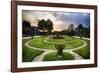 Schonbrunn Palace Garden at Sunset-George Oze-Framed Photographic Print