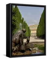 Schonbrunn Palace Sculpture, Vienna, Austria-Jim Engelbrecht-Framed Stretched Canvas