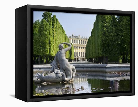 Schonbrunn Palace Sculpture, Vienna, Austria-Jim Engelbrecht-Framed Stretched Canvas