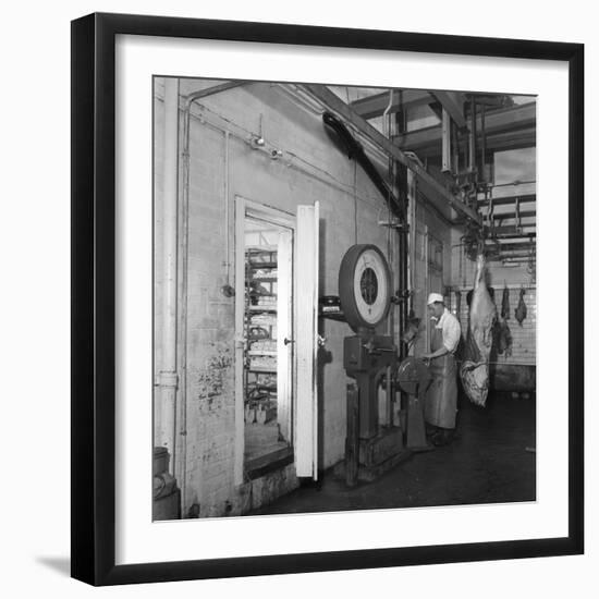 Schonhuts Butchery Factory, Rawmarsh, South Yorkshire, 1955-Michael Walters-Framed Photographic Print