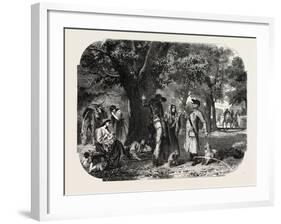 School Baden and Nassau. Gypsies, 1855-null-Framed Giclee Print