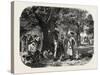 School Baden and Nassau. Gypsies, 1855-null-Stretched Canvas