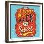 School Bag - Welcome Back to School-Ivanov Alexey-Framed Premium Giclee Print