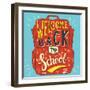 School Bag - Welcome Back to School-Ivanov Alexey-Framed Art Print