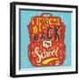 School Bag - Welcome Back to School-Ivanov Alexey-Framed Art Print