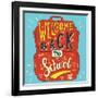 School Bag - Welcome Back to School-Ivanov Alexey-Framed Art Print