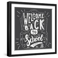 School Bag - Welcome Back to School-Ivanov Alexey-Framed Art Print