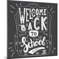 School Bag - Welcome Back to School-Ivanov Alexey-Mounted Art Print