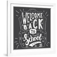 School Bag - Welcome Back to School-Ivanov Alexey-Framed Art Print