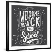 School Bag - Welcome Back to School-Ivanov Alexey-Framed Art Print