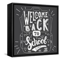 School Bag - Welcome Back to School-Ivanov Alexey-Framed Stretched Canvas