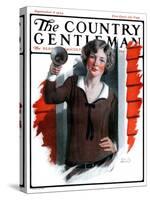 "School Bells Ring," Country Gentleman Cover, September 6, 1924-Sam Brown-Stretched Canvas