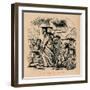 'School-boys flogging the Schoolmaster', 1852-John Leech-Framed Giclee Print