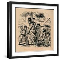 'School-boys flogging the Schoolmaster', 1852-John Leech-Framed Giclee Print