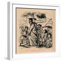 'School-boys flogging the Schoolmaster', 1852-John Leech-Framed Giclee Print