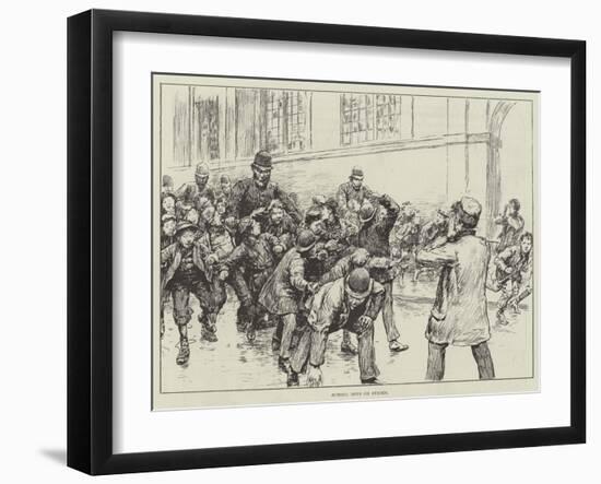 School Boys on Strike-null-Framed Giclee Print