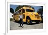 School Bus Dropping Off Child at Home-William P. Gottlieb-Framed Photographic Print