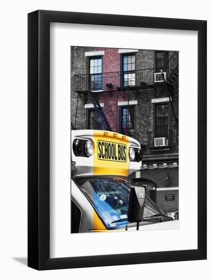 School bus - New York - United States-Philippe Hugonnard-Framed Photographic Print