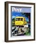 "School Bus," Saturday Evening Post Cover, September 2, 1944-Stevan Dohanos-Framed Giclee Print