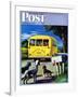 "School Bus," Saturday Evening Post Cover, September 2, 1944-Stevan Dohanos-Framed Giclee Print