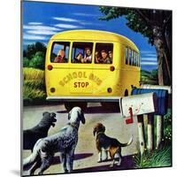 "School Bus," September 2, 1944-Stevan Dohanos-Mounted Premium Giclee Print