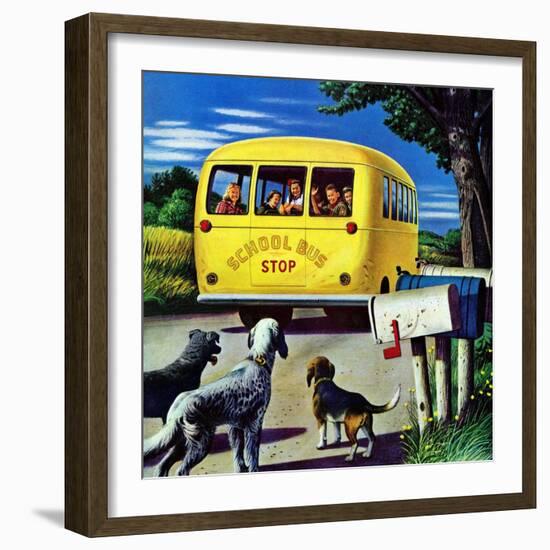 "School Bus," September 2, 1944-Stevan Dohanos-Framed Giclee Print
