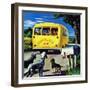 "School Bus," September 2, 1944-Stevan Dohanos-Framed Giclee Print