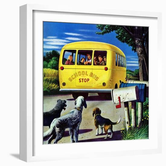 "School Bus," September 2, 1944-Stevan Dohanos-Framed Giclee Print