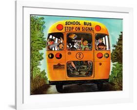 "School Bus," September 22, 1962-Erik Blegvard-Framed Giclee Print