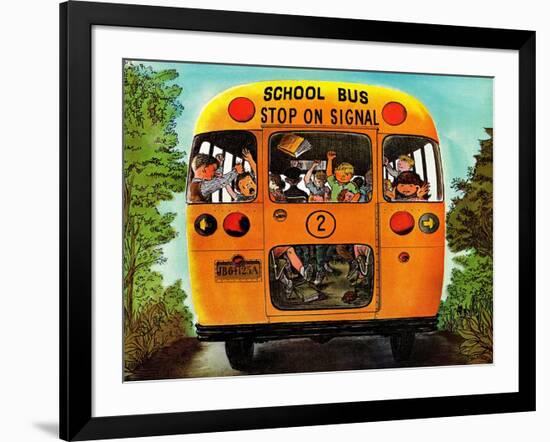 "School Bus," September 22, 1962-Erik Blegvard-Framed Giclee Print