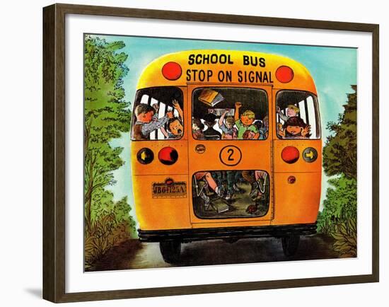 "School Bus," September 22, 1962-Erik Blegvard-Framed Giclee Print