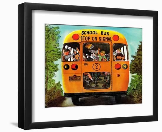 "School Bus," September 22, 1962-Erik Blegvard-Framed Giclee Print