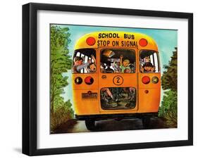 "School Bus," September 22, 1962-Erik Blegvard-Framed Giclee Print