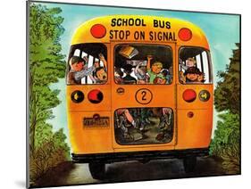 "School Bus," September 22, 1962-Erik Blegvard-Mounted Giclee Print
