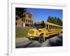 School Bus, St Joseph, Missouri, Midwest, United States of America, North America-Simon Montgomery-Framed Photographic Print