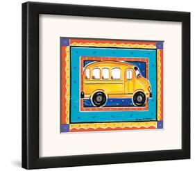 School Bus-Alison Jerry-Framed Art Print