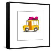 School Bus-null-Framed Stretched Canvas