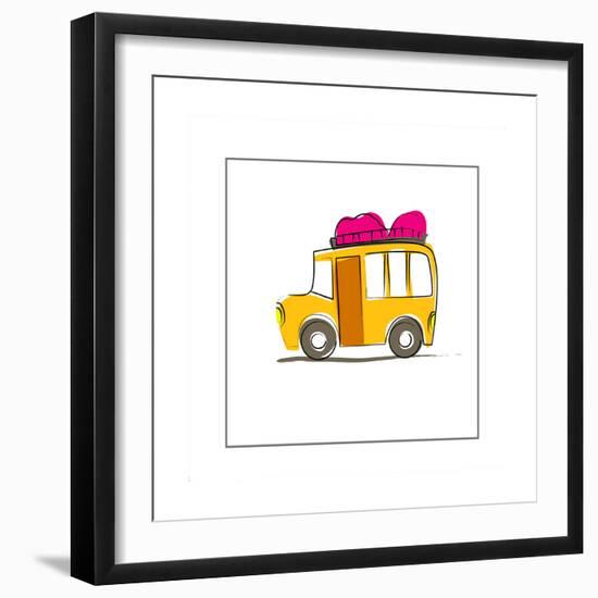 School Bus-null-Framed Giclee Print