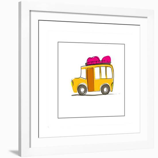 School Bus-null-Framed Giclee Print