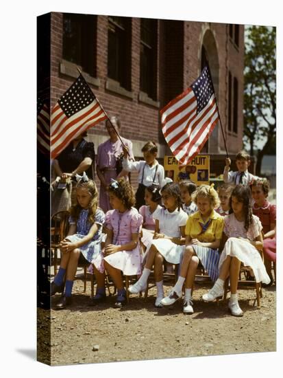 School Children, 1/2 Polish 1/2 Italian-null-Stretched Canvas