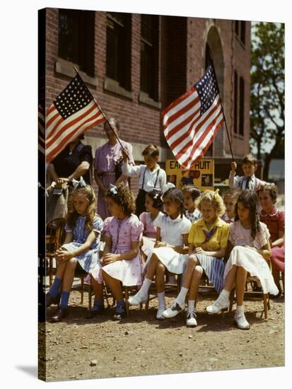 School Children, 1/2 Polish 1/2 Italian-null-Stretched Canvas