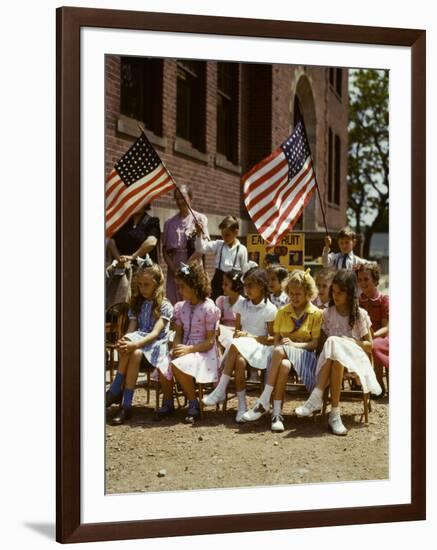 School Children, 1/2 Polish 1/2 Italian-null-Framed Photographic Print