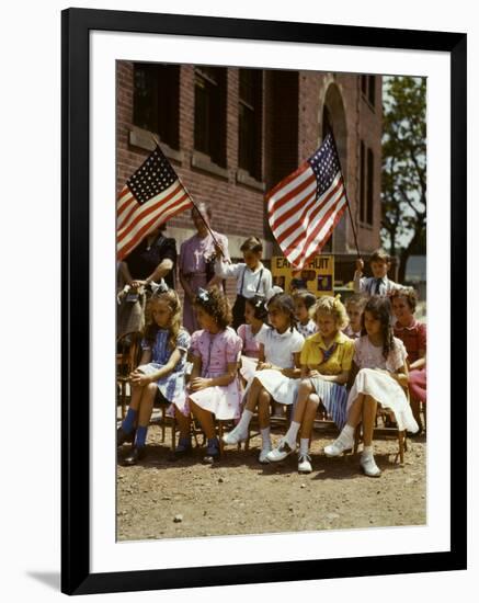 School Children, 1/2 Polish 1/2 Italian-null-Framed Photographic Print