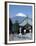School Children and Temple, Mount Fuji, Honshu, Japan-null-Framed Premium Photographic Print