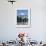 School Children and Temple, Mount Fuji, Honshu, Japan-null-Framed Photographic Print displayed on a wall